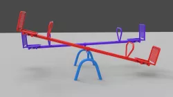 seesaw model 3D model