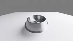 Simple dog bowl Low-poly  3D model