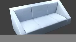 simple sofa 3D model