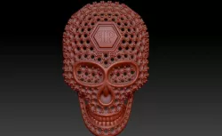 Skull pendant qp 3D 3D model