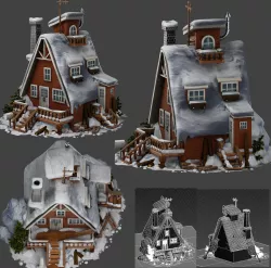 snow house 3D model