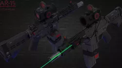 SteamPunk AR-15 3D model