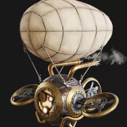 Steampunk Drone 3D model