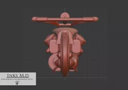 Steampunk Motorcycle  3D model