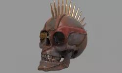 Steampunk Skull 3D model