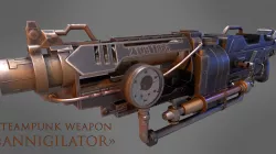 Steampunk Weapon Low-poly  3D model