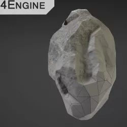 Stone Big - 4th Low-poly  3D model