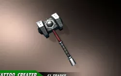 Strong Mace Fantasy Low-Poly 3D Model Low-poly  3D model