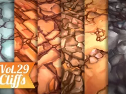 Stylized Cliffs Vol 29 - Hand Painted Texture Texture