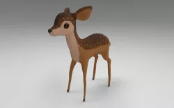Stylized Deer 3D model
