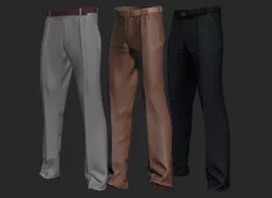 Suit Pants 3D model