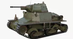 Tank L6 40 Green Ansaldo Fiat Italian Mental Ray 3D model