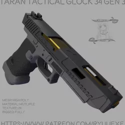 Taran Tactical Glock 34 Gen 3 3D model