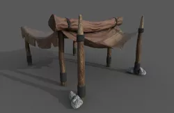 Tent - 02 Low-poly  3D model