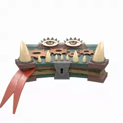 Toothy Book Under Lock Low-poly  3D model