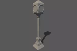 town clock 3D model