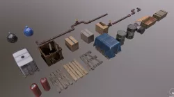 Trash Asset  Replenishment every week Low-poly  3D model