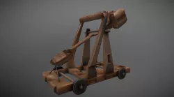 Trebuchet Low-poly  3D model