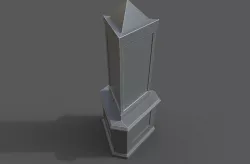 triangle sign 3D model