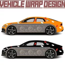 Vehicle Wrap Design 3D model