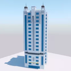 Victoria Institute of English Low-poly  3D model