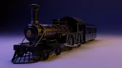 Western Train 3D model