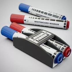 Whiteboard Markers - Generic 01 Low-poly  3D model