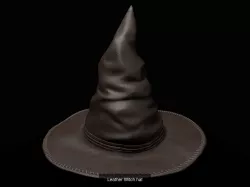 Witch hat with two texture variations 3D Model Collection