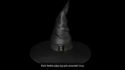 Witch hat with two texture variations 3D Model Collection
