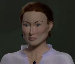 Woman face 3D model
