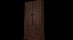 Wooden Wardrobe Low-poly  3D model