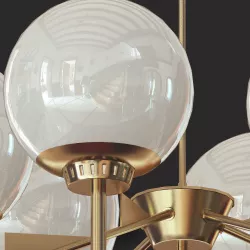 1950s Dining Chandelier from Italy 3D model