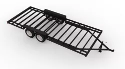 20 Foot Trailer by Rainbow Trailers For Tiny Homes 3D model