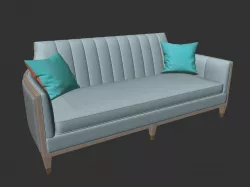 3 Seater Sofa Bed 3D model