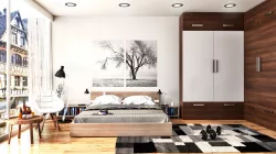 3D Bed Free Obj Model 3D model