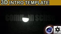 3D intro light bulb template  3D model