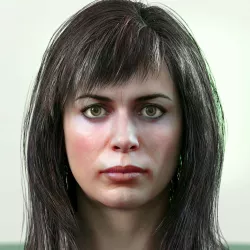 3d model Gwen Cooper Eve Myles Low-poly  3D model