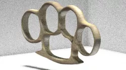 3D model USA Brass Knuckles 3D model