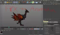 3d moduls Ostrich  animation c4d fbx 3D model