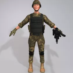 3D Soldier 3D model