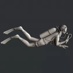 3d STL models for CNC router diver 3D model