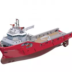 75 m AHTS Supply Vessel Skandi Saigon 3D model