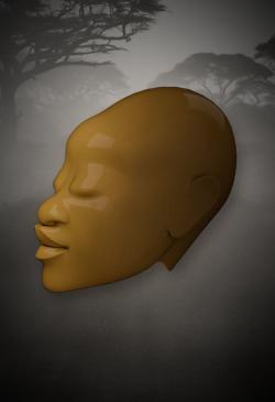 GIMBYA STL bust of african woman 3D model 3D printable