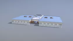 Airport Terminal URSS Terminal New VIP Low-poly  3D model