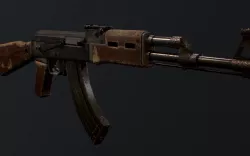 AK-47 Low-poly  3D model