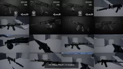 AK Rifles PACK 3D Model Collection