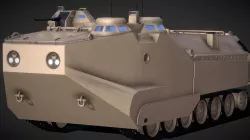 Amphibious Assault Vehicle 7 AAV-7 3D Model Low-poly  3D model