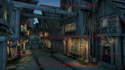  Ancient village night 3D model