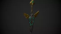 Angles Dagger Low-poly  3D model