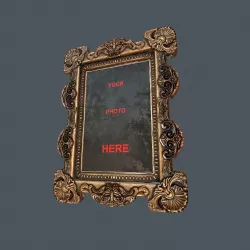 Antique Frame Low-poly  3D model